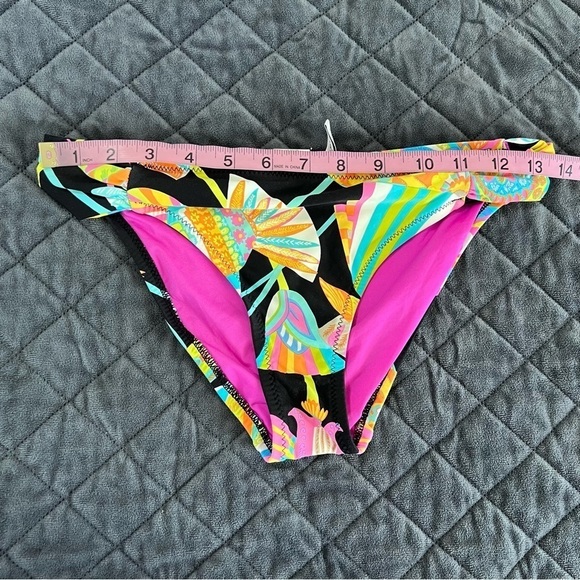 Trina Turk Cover Up Tunic Dress Women Small 6 Bikini Bottom Tahitian Floral B14 - Picture 8 of 13